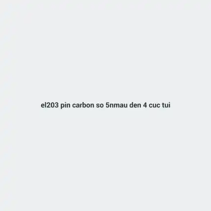 EL203_Pin Carbon số 5_Màu đen_4 cục/túi