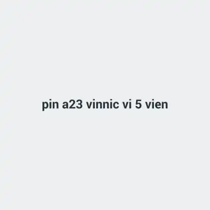 Pin A23 vinnic vỉ 5 viên
