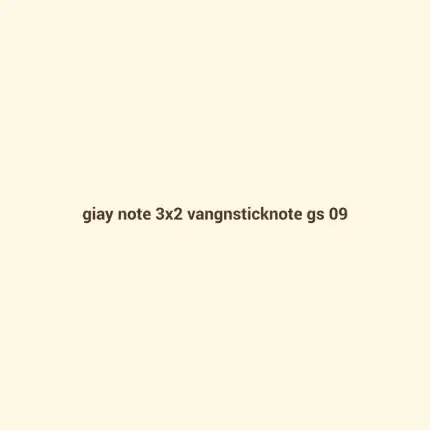 Giấy note 3x2 - vàng - Sticknote GS-09