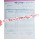 Phiếu nhập kho 3 liên A4