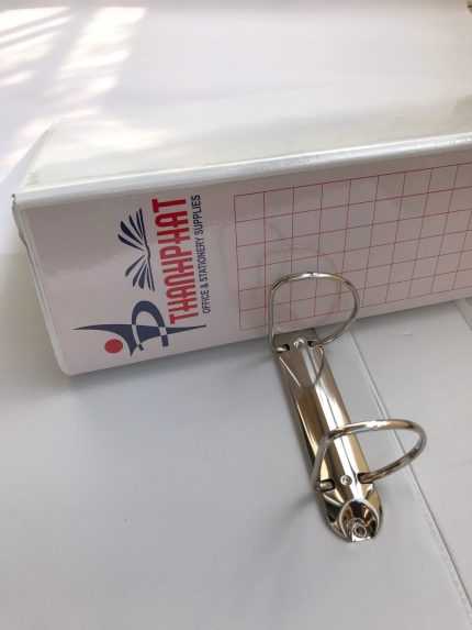 Bìa 2 còng kiếng TP A4 10cm