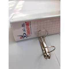 Bìa 2 còng kiếng TP A4 10cm