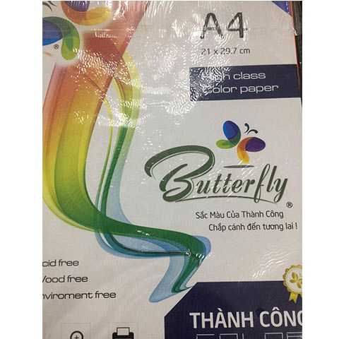 Bìa màu A4 160 gsm dạ quang Bìa màu A4 160 gsm dạ quang