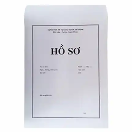 Bìa hồ sơ xin việc trắng F4 80 gsm