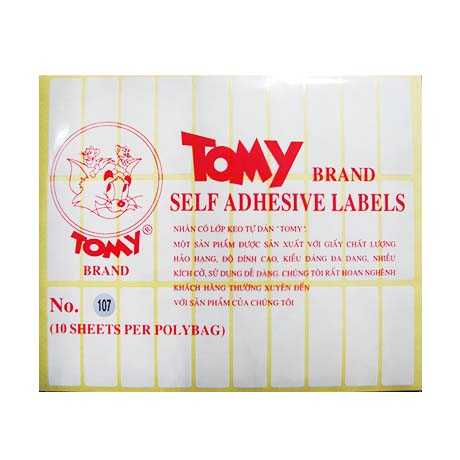 Decal A5 Tomy GP 107 Decal A5 Tomy GP 107