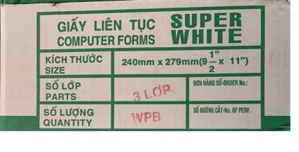 Giấy liên tục 3 liên 240x279mm