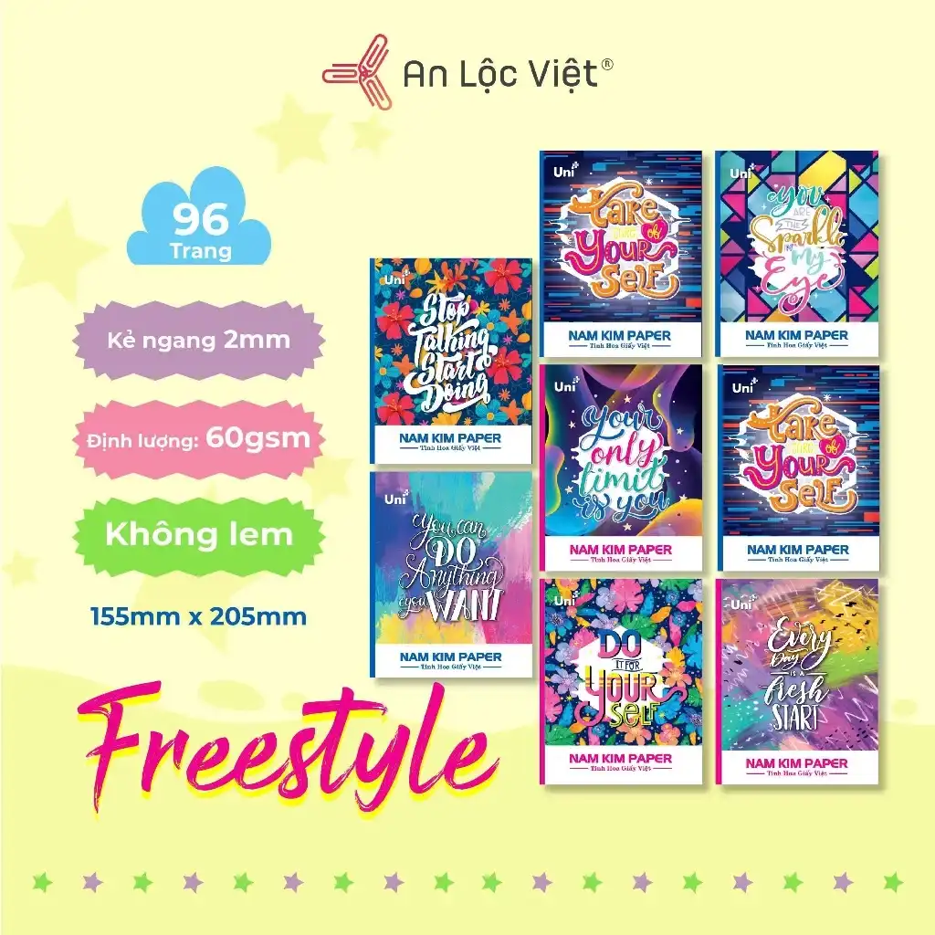 Tập 96 trang Freestyle 60gsm – Kẻ thường Tập 96 trang Freestyle 60gsm – Kẻ thường