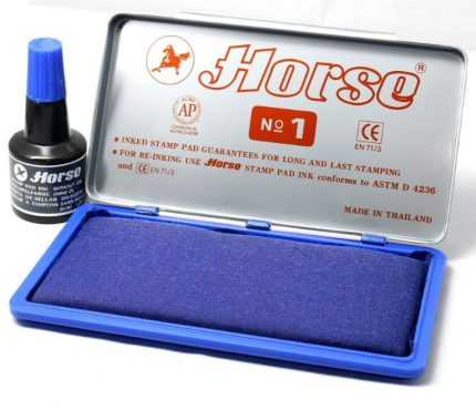 Hộp dấu kim loại Horse No.1