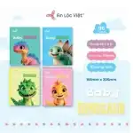 Tập 200 trang Khủng long 80gsm – 4 ô ly