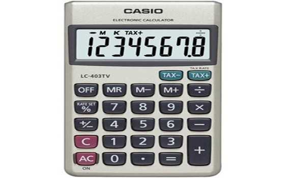 Máy tính Casio LC 403TV chính hãng Máy tính Casio LC 403TV chính hãng