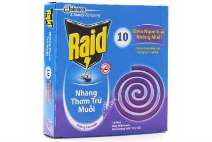 Nhang thơm trừ muỗi Raid – hương lavender