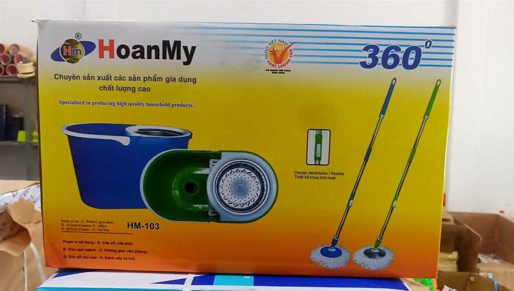 Bộ lau nhà 360 độ Hoàn Mỹ Bộ lau nhà 360 độ Hoàn Mỹ