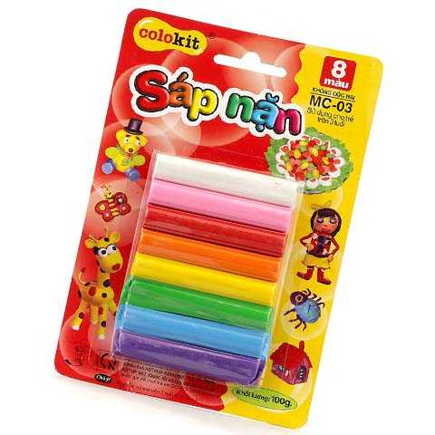 Sáp nặn 8 màu Thiên Long MC-03 Sáp nặn 8 màu Thiên Long MC-03