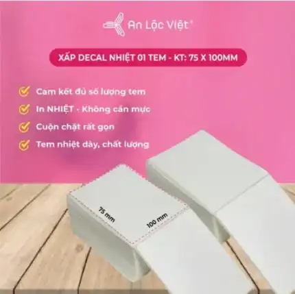 Decal nhiệt 1 tem 75 x 100 – 500 tem R2-RC