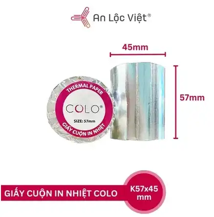 Giấy in nhiệt CoLo K57x45mm Giấy in nhiệt CoLo K57x45mm