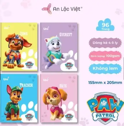 Tập 96 trang Đội chó cứu hộ PAW 100gsm – 4 ô ly