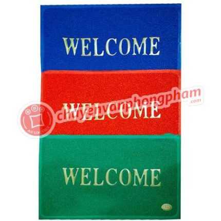 Thảm nhựa lau chân Welcome 50x70cm