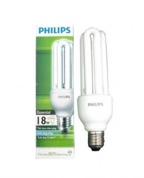 Bóng đèn Compact Philips 18W 3U Bóng đèn Compact Philips 18W 3U