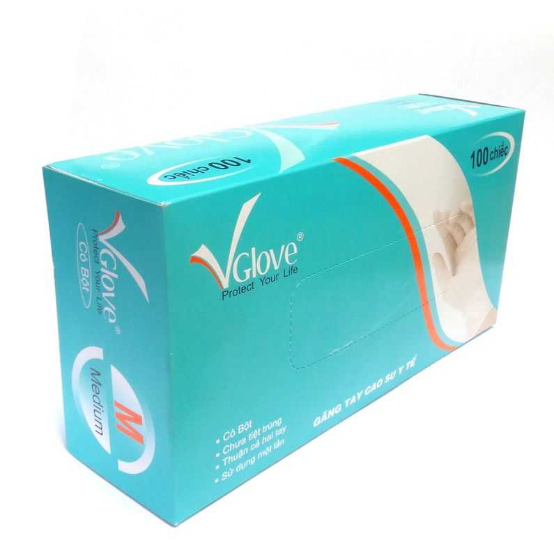 Găng tay cao su y tế Vglove Găng tay cao su y tế Vglove